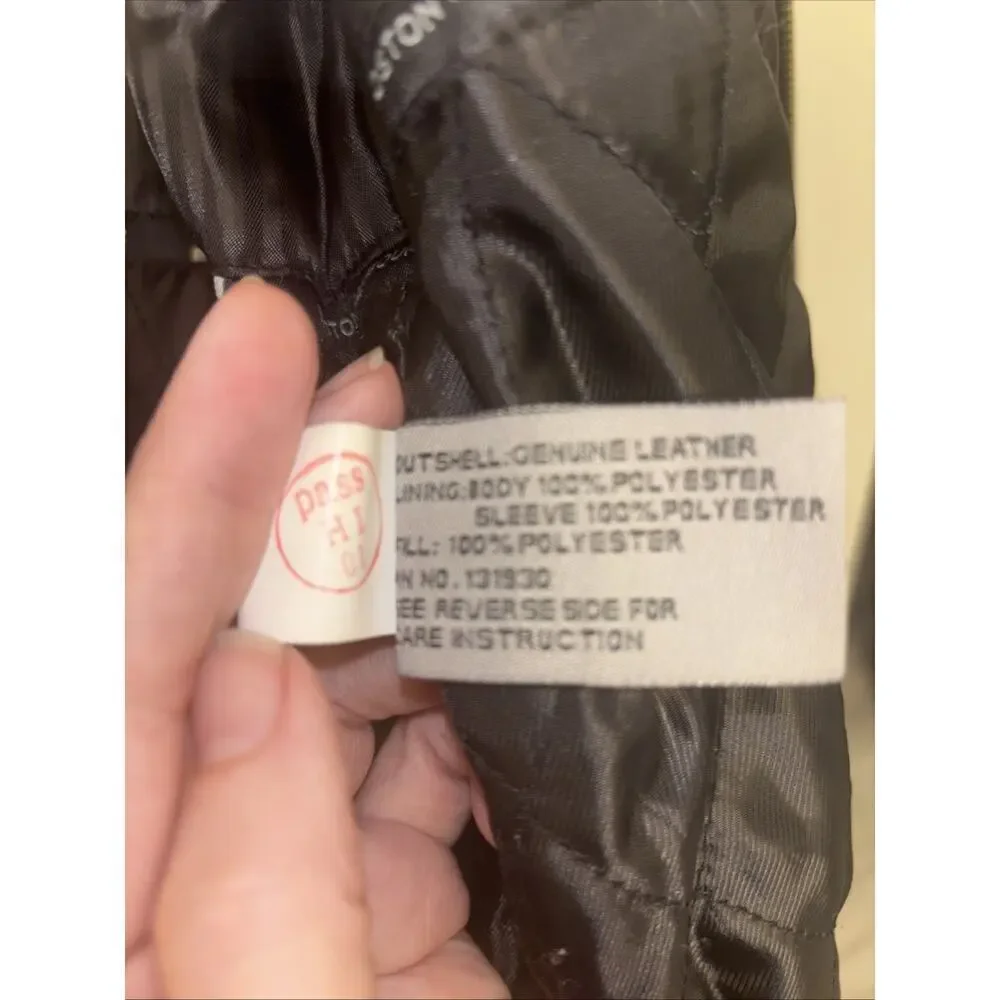 Boston Harbour Outdoorwear soft leather jacket, fully lined, Size Large